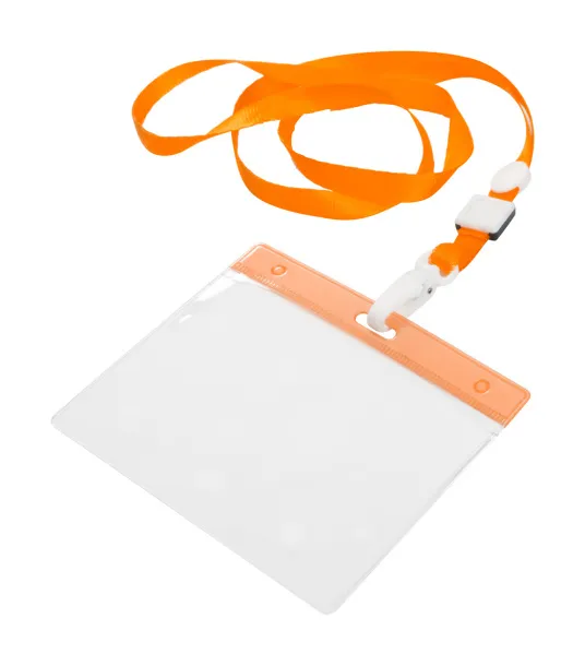 Ballek badge lanyard Orange Transparent