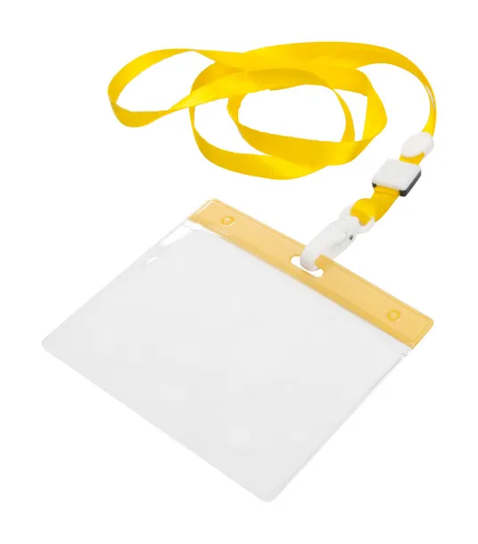 Maes badge lanyard Yellow Transparent