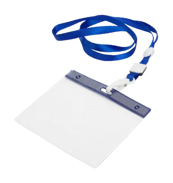 Maes badge lanyard Blue Transparent