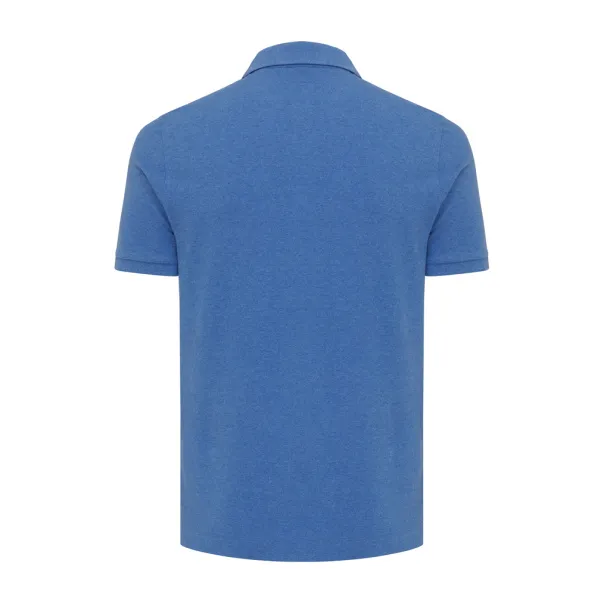  Iqoniq Yosemite unisex polo kratka majica od recikliranog pique pamuka, 220 g/m² - iqoniq heather blue