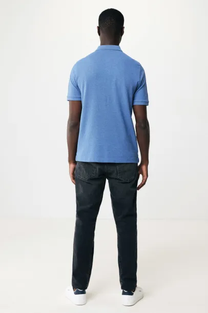  Iqoniq Yosemite recycled cotton pique polo - iqoniq heather blue