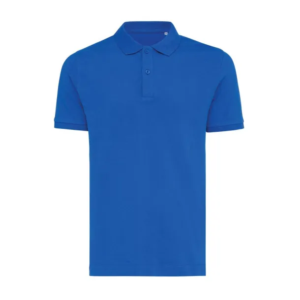  Iqoniq Yosemite unisex polo kratka majica od recikliranog pique pamuka - iqoniq blue 