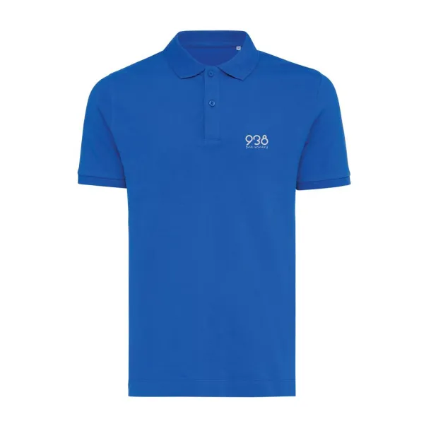  Iqoniq Yosemite unisex polo kratka majica od recikliranog pique pamuka - iqoniq royal blue