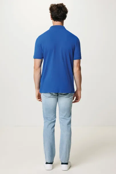  Iqoniq Yosemite unisex polo kratka majica od recikliranog pique pamuka, 220 g/m² - iqoniq Kraljevski plava