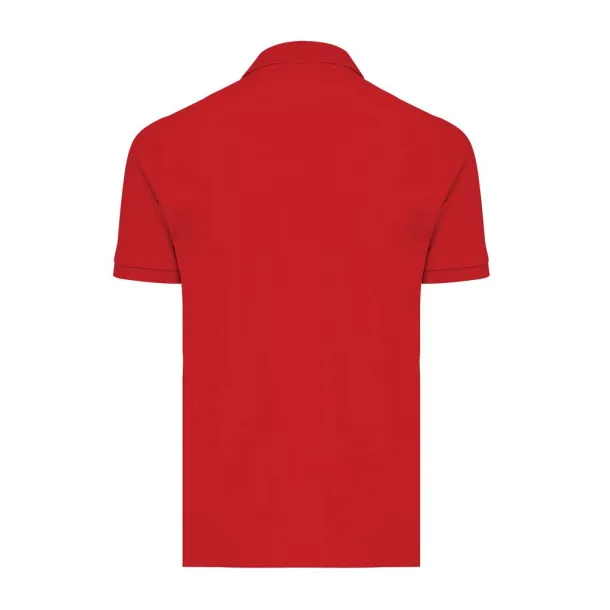  Iqoniq Yosemite unisex polo kratka majica od recikliranog pique pamuka, 220 g/m² - iqoniq Crvena