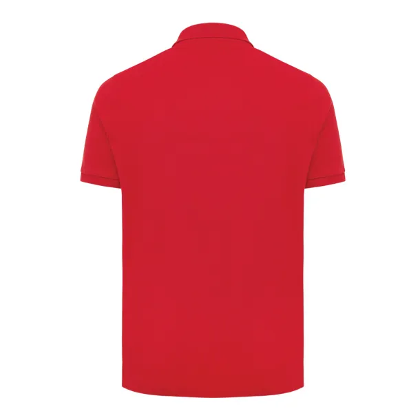  Iqoniq Yosemite unisex polo kratka majica od recikliranog pique pamuka - iqoniq Red 