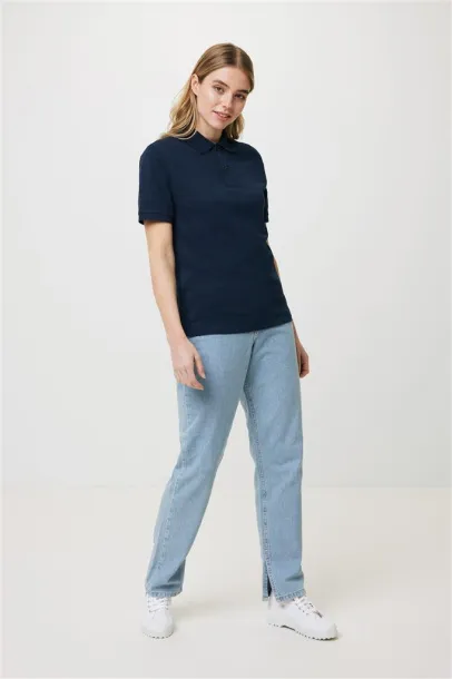  Iqoniq Yosemite unisex polo kratka majica od recikliranog pique pamuka, 220 g/m² - iqoniq navy