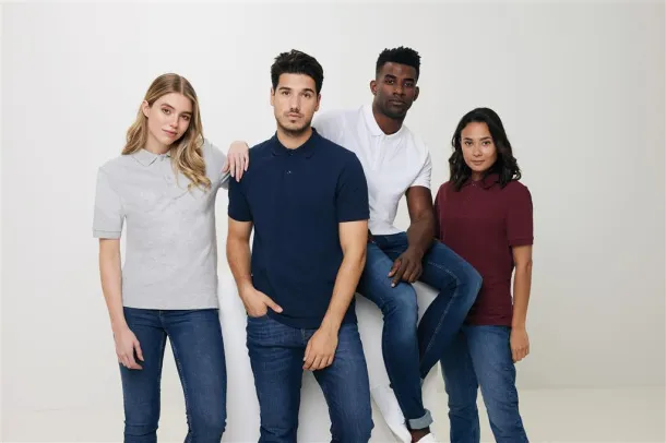  Iqoniq Yosemite unisex polo kratka majica od recikliranog pique pamuka, 220 g/m² - iqoniq navy