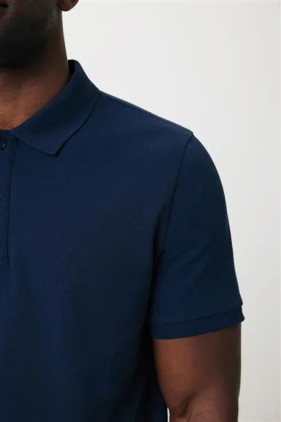  Iqoniq Yosemite unisex polo kratka majica od recikliranog pique pamuka, 220 g/m² - iqoniq navy