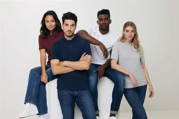  Iqoniq Yosemite unisex polo kratka majica od recikliranog pique pamuka, 220 g/m² - iqoniq navy
