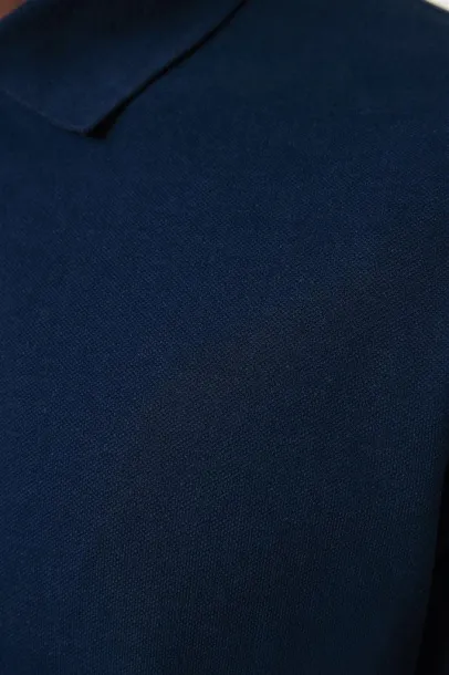  Iqoniq Yosemite unisex polo kratka majica od recikliranog pique pamuka, 220 g/m² - iqoniq navy