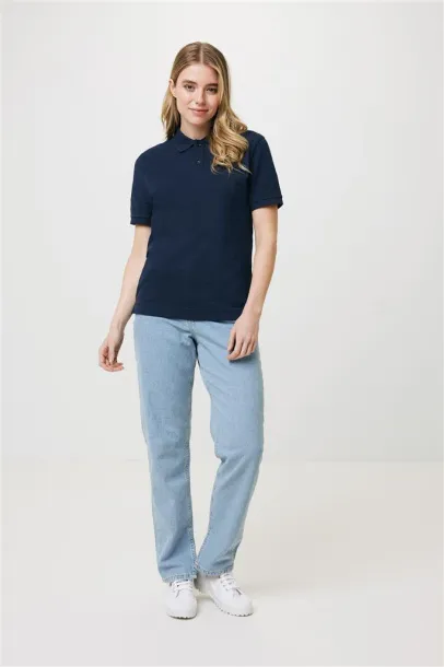  Iqoniq Yosemite unisex polo kratka majica od recikliranog pique pamuka, 220 g/m² - iqoniq navy