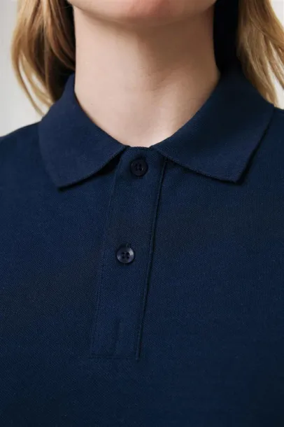  Iqoniq Yosemite unisex polo kratka majica od recikliranog pique pamuka, 220 g/m² - iqoniq navy