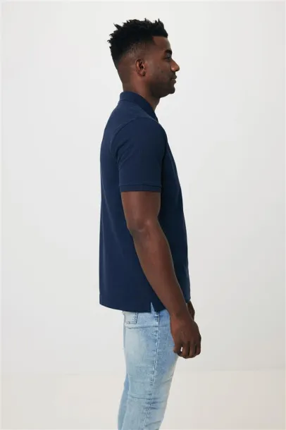  Iqoniq Yosemite unisex polo kratka majica od recikliranog pique pamuka, 220 g/m² - iqoniq navy