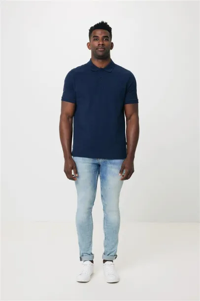  Iqoniq Yosemite unisex polo kratka majica od recikliranog pique pamuka, 220 g/m² - iqoniq navy