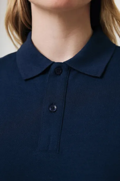  Iqoniq Yosemite unisex polo kratka majica od recikliranog pique pamuka, 220 g/m² - iqoniq navy