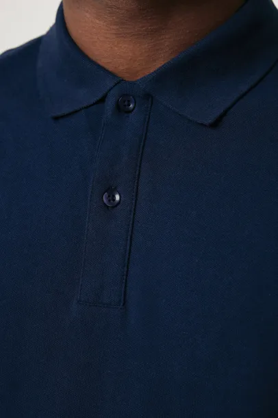 Iqoniq Yosemite unisex polo kratka majica od recikliranog pique pamuka, 220 g/m² - iqoniq navy
