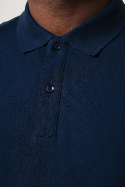  Iqoniq Yosemite unisex polo kratka majica od recikliranog pique pamuka, 220 g/m² - iqoniq navy