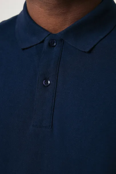  Iqoniq Yosemite unisex polo kratka majica od recikliranog pique pamuka, 220 g/m² - iqoniq navy