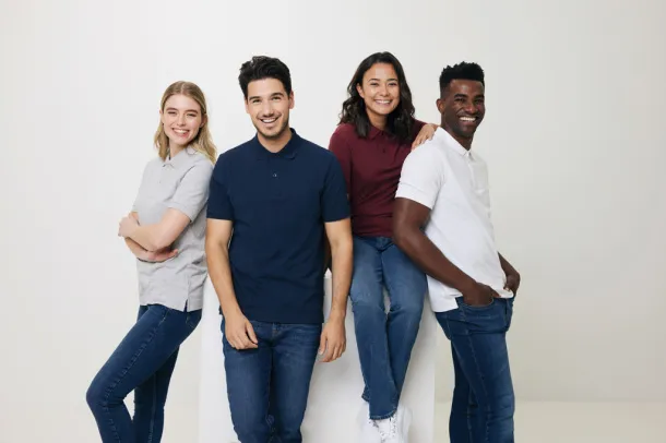  Iqoniq Yosemite recycled cotton pique polo - iqoniq navy