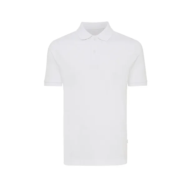  Iqoniq Yosemite recycled cotton pique polo, heather grey - iqoniq recycled white 