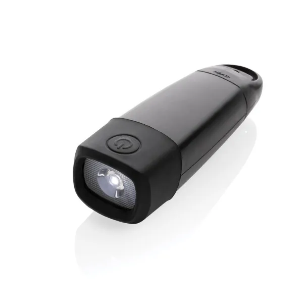  Lightwave RCS rplastic USB-rechargeable torch with crank - XD Collection Black 