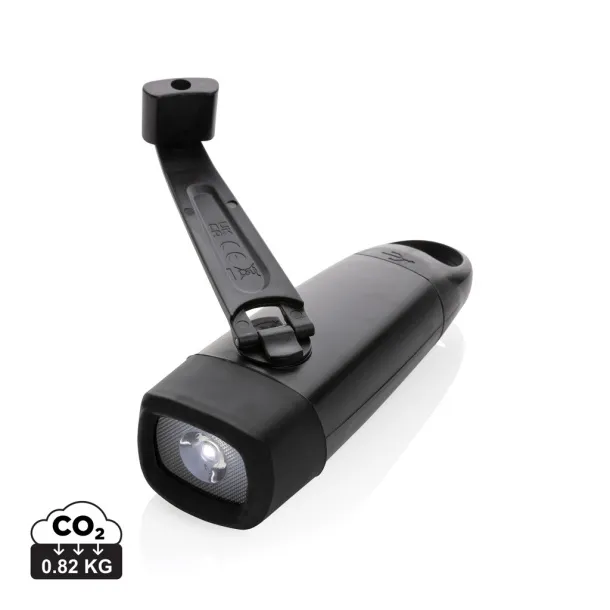  Lightwave RCS rplastic USB-rechargeable torch with crank - XD Collection Black 