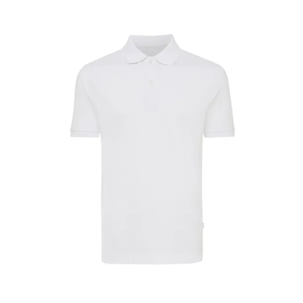  Iqoniq Yosemite recycled cotton pique polo, heather grey - iqoniq recycled white 