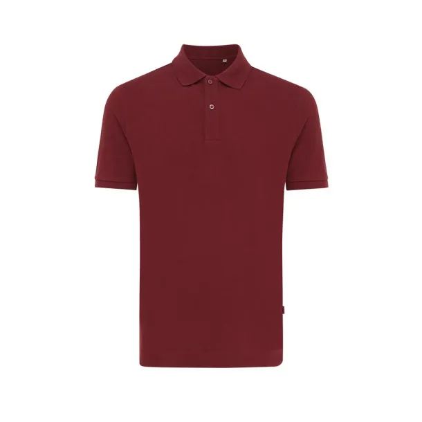  Iqoniq Yosemite recycled cotton pique polo, heather grey - iqoniq Red 