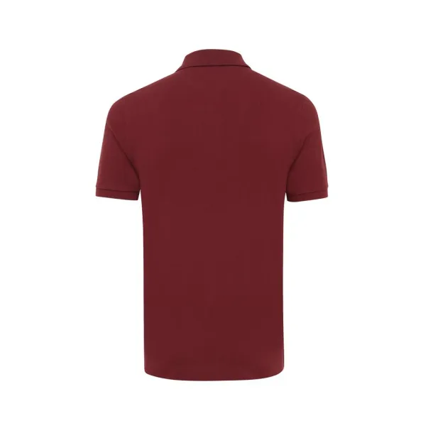  Iqoniq Yosemite unisex polo kratka majica od recikliranog pique pamuka - iqoniq burgundy