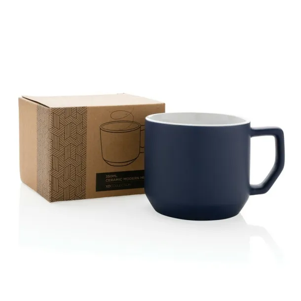  Ceramic modern mug navy blue