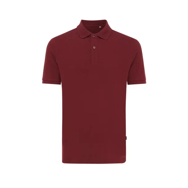  Iqoniq Yosemite recycled cotton pique polo, heather grey - iqoniq Red 