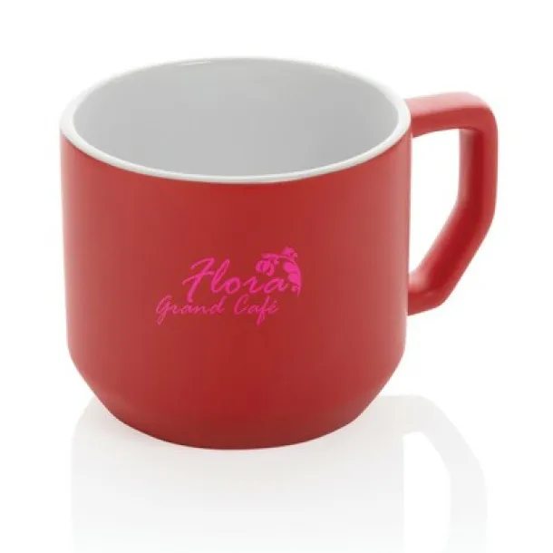  Ceramic modern mug red