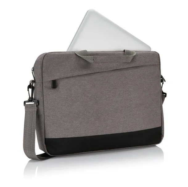  Trend 15.6” laptop bag - XD Collection Cool Grey 9 Black