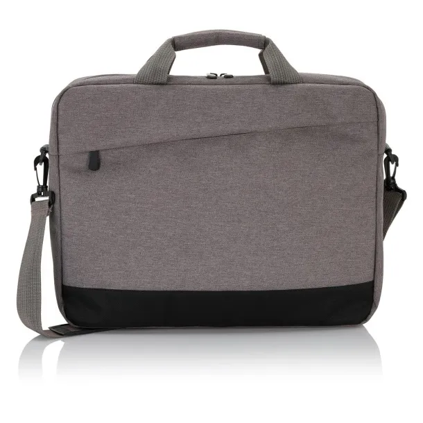  Trend 15.6” laptop bag - XD Collection Cool Grey 9 Black