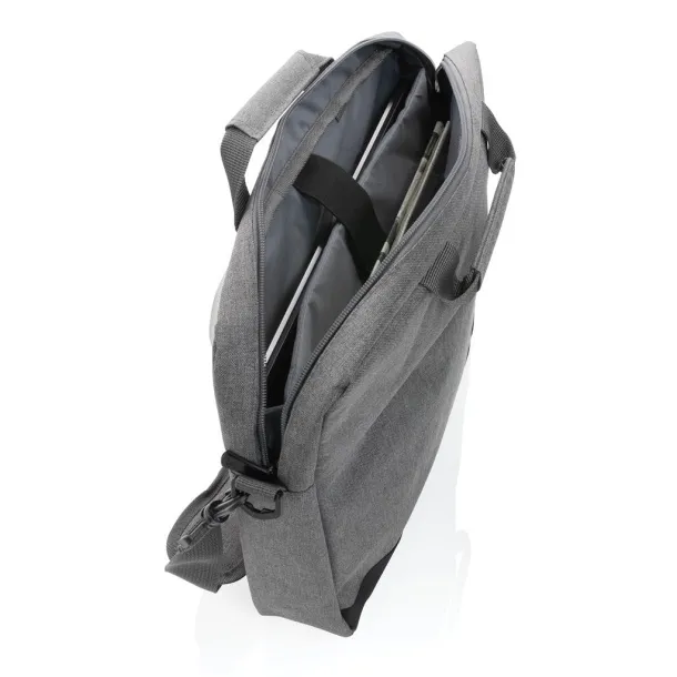  Trend 15.6” laptop bag - XD Collection Cool Grey 9 Black