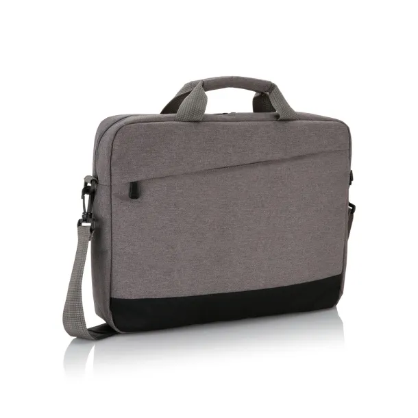  Trend 15.6” laptop bag - XD Collection Cool Grey 9 Black