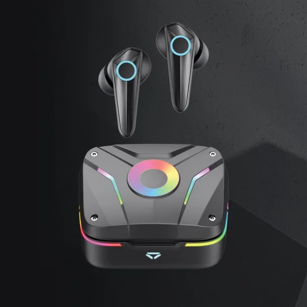  RGB gaming earbuds with ENC - Gaming Hero Black 