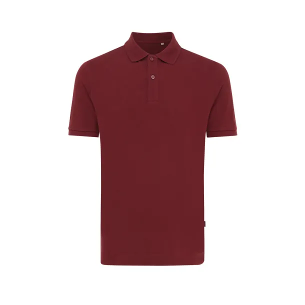  Iqoniq Yosemite unisex polo kratka majica od recikliranog pique pamuka, 220 g/m² - iqoniq burgundy