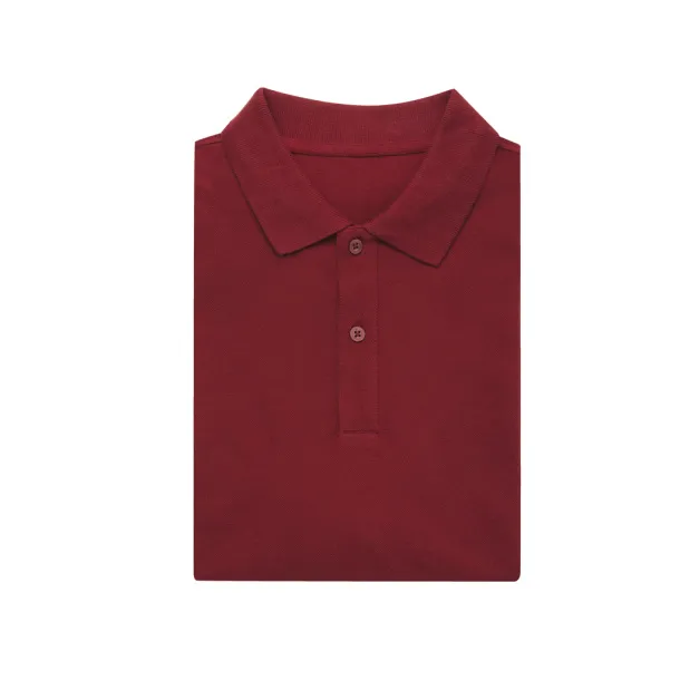  Iqoniq Yosemite unisex polo kratka majica od recikliranog pique pamuka, 220 g/m² - iqoniq burgundy