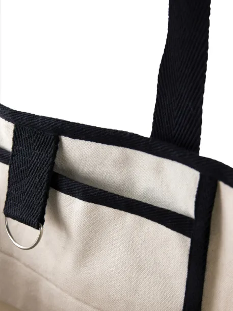  VINGA Volonne AWARE™ recycled canvas beach bag - Vinga white Black