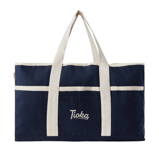  VINGA Volonne AWARE™ recycled canvas beach bag - Vinga blue 11-0606 TPG