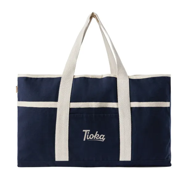  VINGA Volonne AWARE™ recycled canvas beach bag - Vinga blue 11-0606 TPG