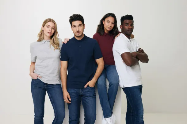  Iqoniq Yosemite recycled cotton pique polo - iqoniq burgundy