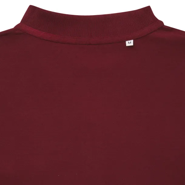  Iqoniq Yosemite unisex polo kratka majica od recikliranog pique pamuka, 220 g/m² - iqoniq burgundy