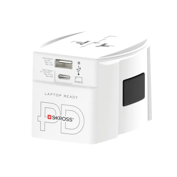 SKROSS putni adapter MUV 65W s USB C kabelom - Skross Bijela 