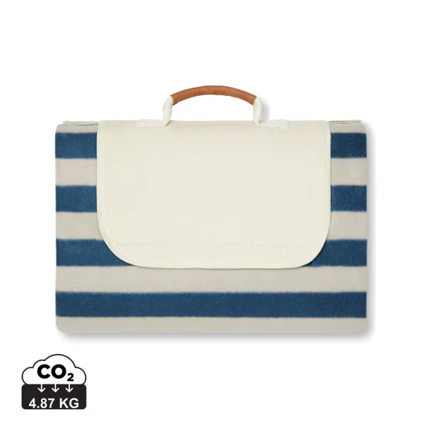  VINGA Alba GRS RPET picnic blanket large - Vinga navy