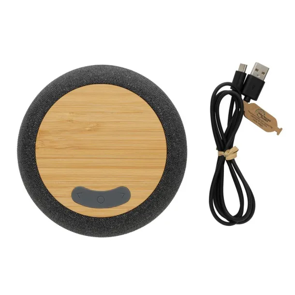  RCS Rplastic/PET FSC®bamboo 5W speaker - XD Collection Grey 