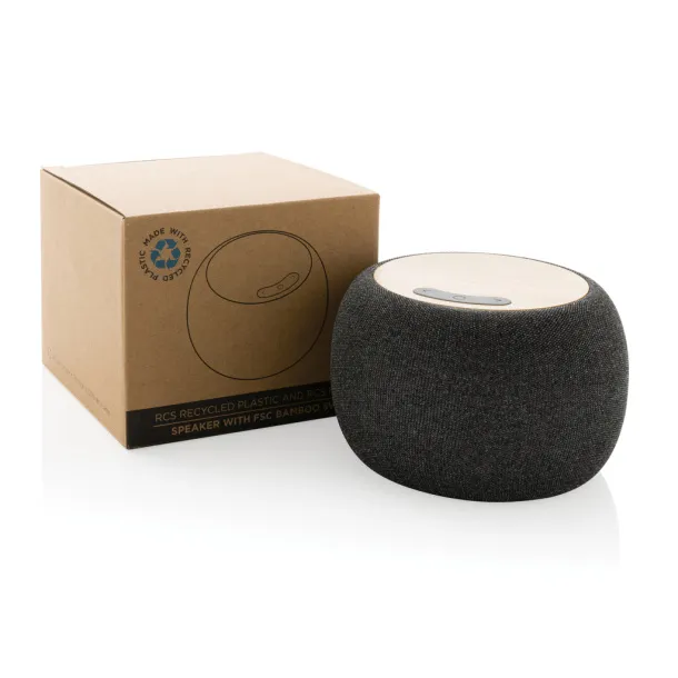  RCS Rplastic/PET FSC®bamboo 5W speaker - XD Collection Grey 