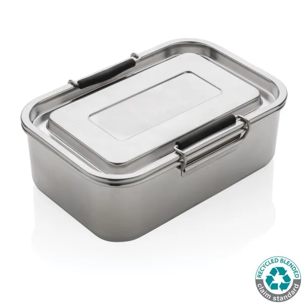  RCS Recycled stainless steel leakproof lunch box - XD Collection Silver 